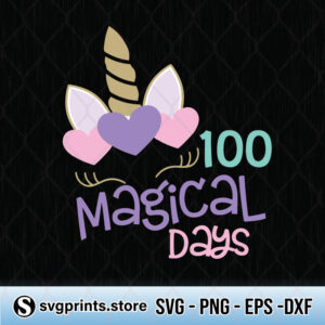 100-Magical-Days-Unicorn-svg