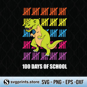 Dinosaur-Happy-100-Days-Of-School-svg