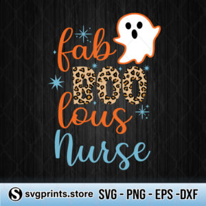 Fab Boo Lous Nurse svg