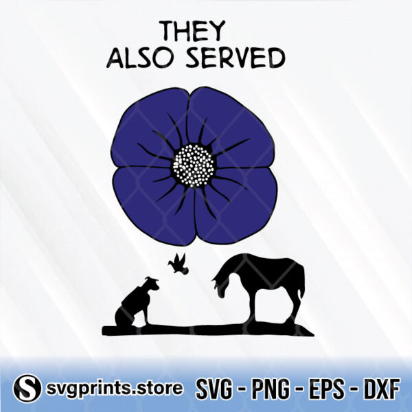 Tonga Animal They Also Served Purple Poppy svg