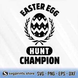 easter egg hunt champion svg