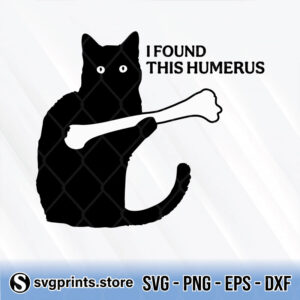 i found this humerus black cat svg png dxf eps