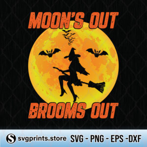 moons out brooms out svg png dxf eps