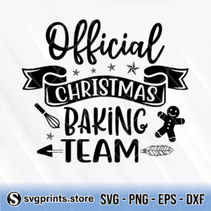 official christmas baking team svg png dxf eps