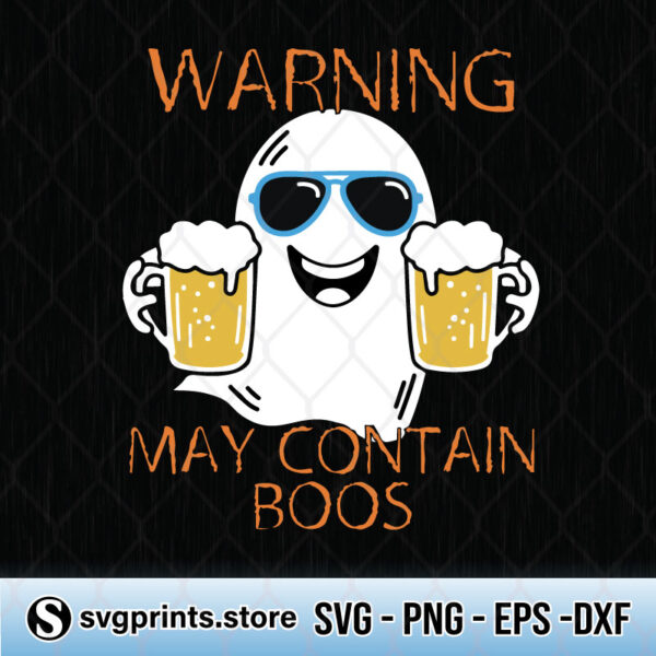 warning may contain boos svg png dxf eps